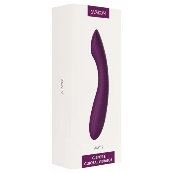 Svakom Amy 2 - vibrador punto G recargable e impermeable (violeta)