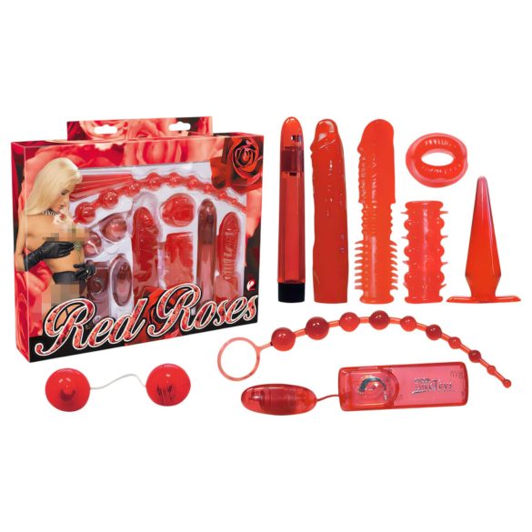 You2Toys - Rosas rojas - set de vibradores (9 piezas)
