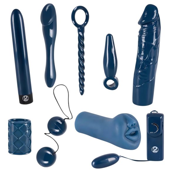 You2Toys - Azul Medianoche - Set de Vibradores (9 Piezas)