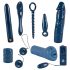 You2Toys - Azul Medianoche - Set de Vibradores (9 Piezas)