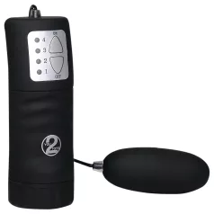 You2Toys - Huevo vibrador negro - tacto aterciopelado