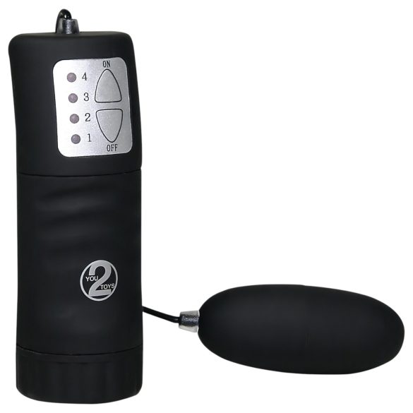 You2Toys - Huevo vibrador negro de terciopelo - Suave como la seda