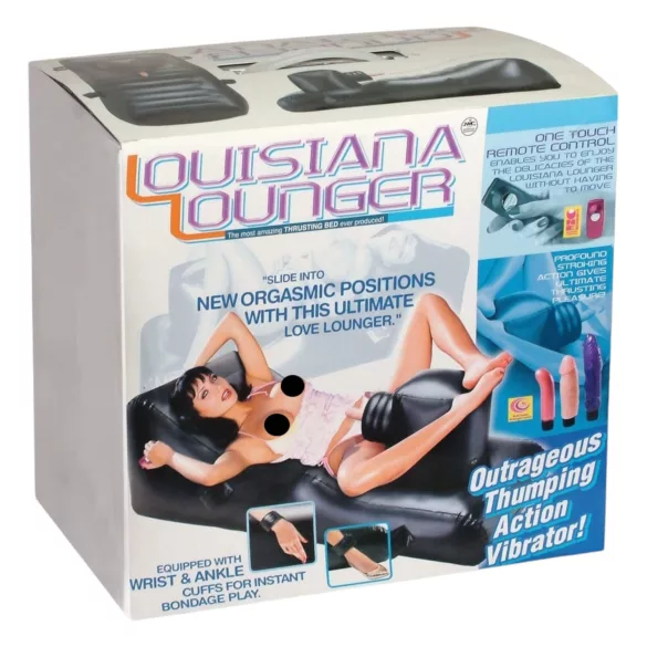 NMC - Louisiana Lounger - máquina sexual con vibrador incorporado (negro)