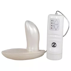   You2Toys - Vibrador con arnés - recargable - silicona blanca