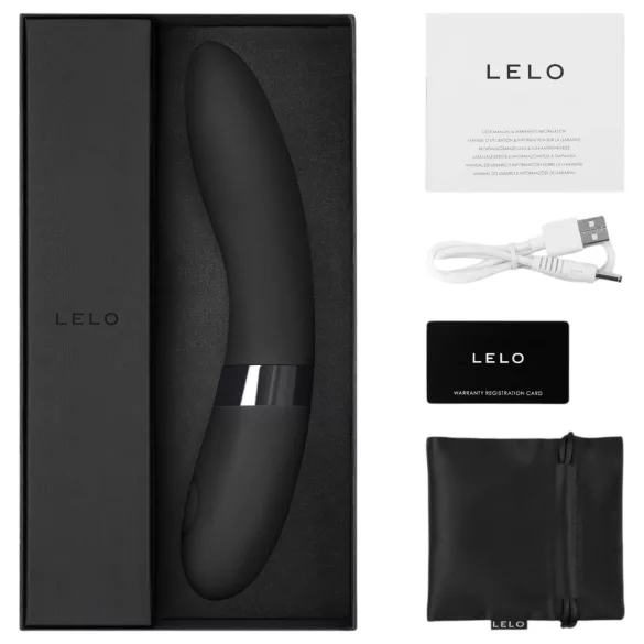 LELO Elise 2 - vibrador recargable lujoso - silicona negra