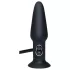 You2Toys - plug anal vibrador hinchable - silicona negra