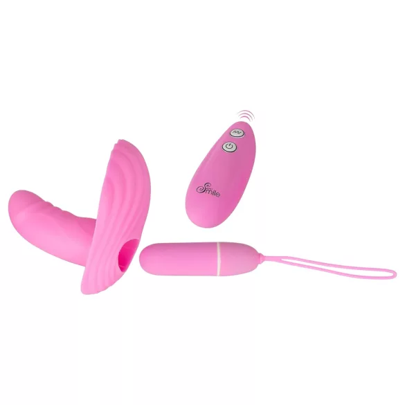 SMILE Shelly - Vibrador con mando a distancia - concha - silicona rosa