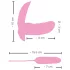 SMILE Shelly - Vibrador con mando a distancia - concha - silicona rosa