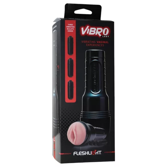Fleshlight - Masturbador vagina vibrador - silicona rosa