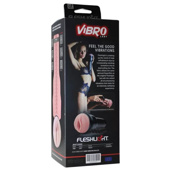 Fleshlight - Masturbador vagina vibrador - silicona rosa