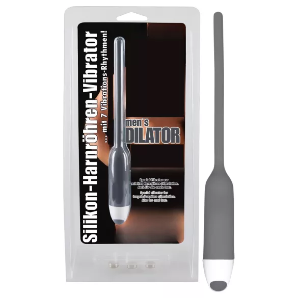 You2Toys - dilatador uretral vibrador - silicona gris 6mm