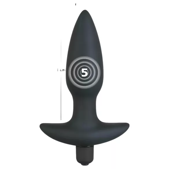 Black Velvets - plug anal vibrador - tamaño mediano
