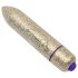 RO-80mm - mini vibrador en forma de labial (7 ritmos) - dorado