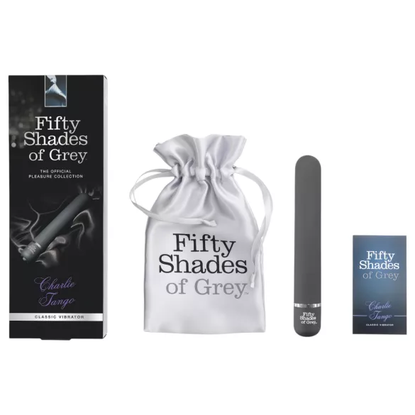 Fifty Shades of Grey - Vibrador tipo bala - Silicona gris