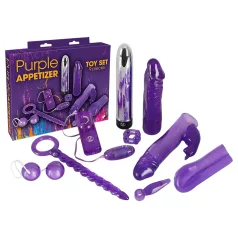 You2Toys - Kit vibrador 9 piezas - silicona morado