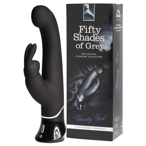 Vibrador USB - Cincuenta Sombras de Grey con estimulador de clítoris