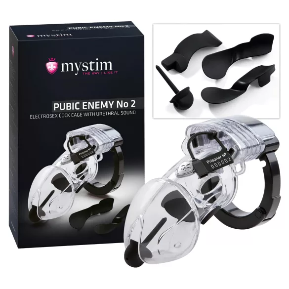 mystim Pubic Enemy No 2 - jaula electro para pene