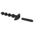 Black Velvets - kit de vibradores anales - 4 piezas - silicona negra