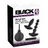 Black Velvets - kit de vibradores anales - 4 piezas - silicona negra