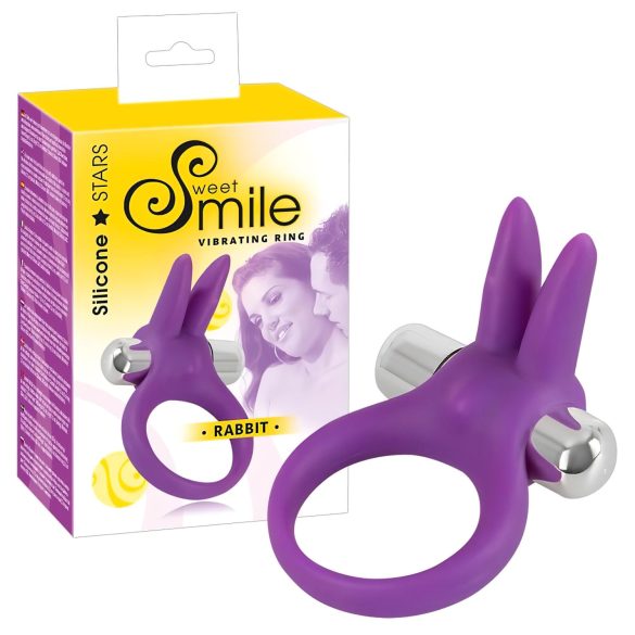 SMILE Conejito - anillo vibrador para el pene (lila)