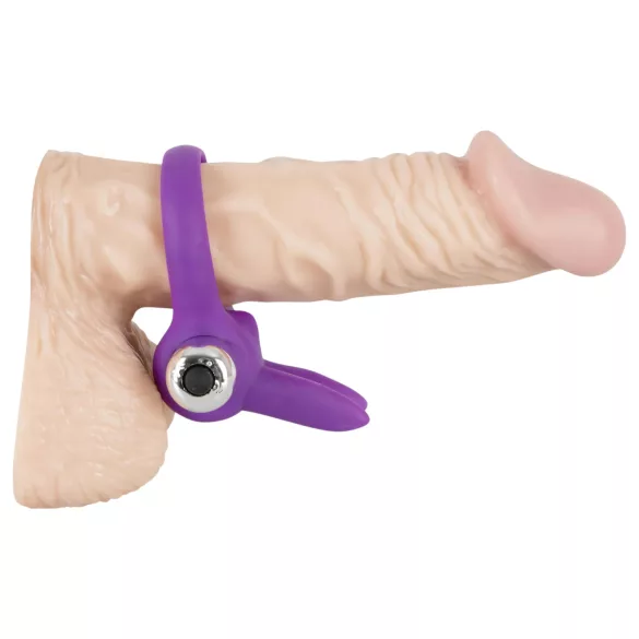 SMILE - anillo vibrador para pene con estimulador de clítoris - silicona lila