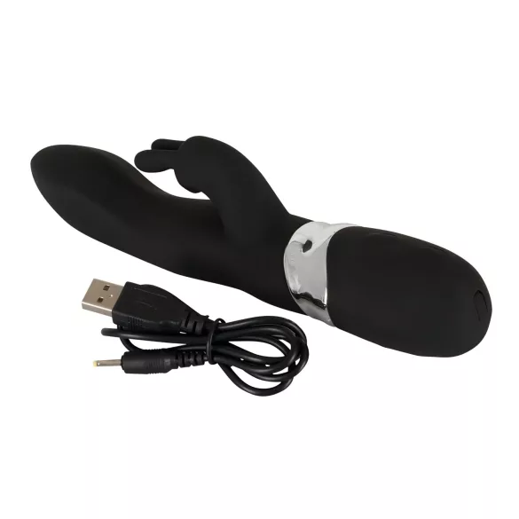 SMILE Blacky - Vibrador recargable doble motor - silicona negra