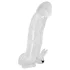 Crystal Skin - funda pene alargadora vibradora - silicona