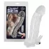 Crystal Skin - funda pene alargadora vibradora - silicona