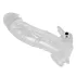 Crystal Skin - funda pene alargadora vibradora - silicona