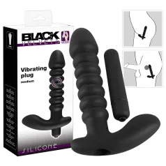   Black Velvets - vibrador texturizado - silicona negra - tamaño mediano