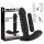 Black Velvets - vibrador texturizado - silicona negra - tamaño mediano