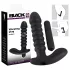 Black Velvets - vibrador texturizado - silicona negra - tamaño mediano