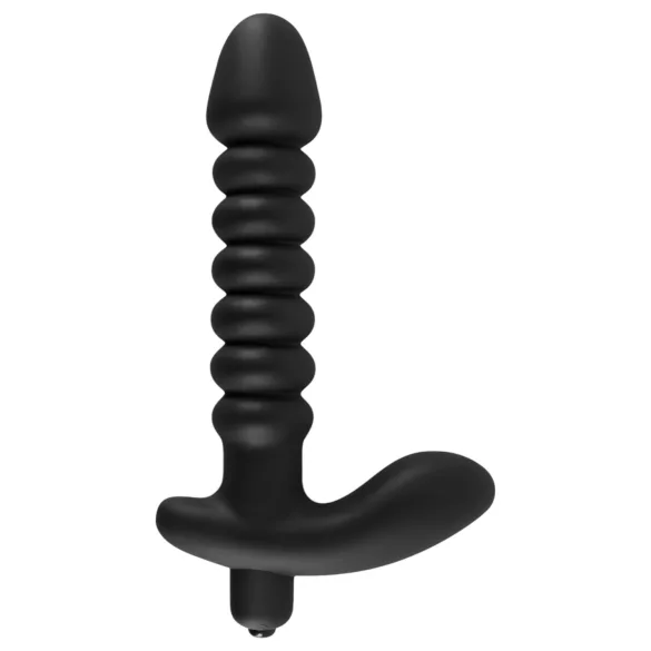 Black Velvets - vibrador texturizado - silicona negra - tamaño mediano