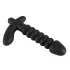 Black Velvets - vibrador texturizado - silicona negra - tamaño mediano