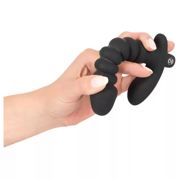 Black Velvets - vibrador texturizado - silicona negra - tamaño mediano