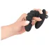 Black Velvets - vibrador texturizado - silicona negra - tamaño mediano