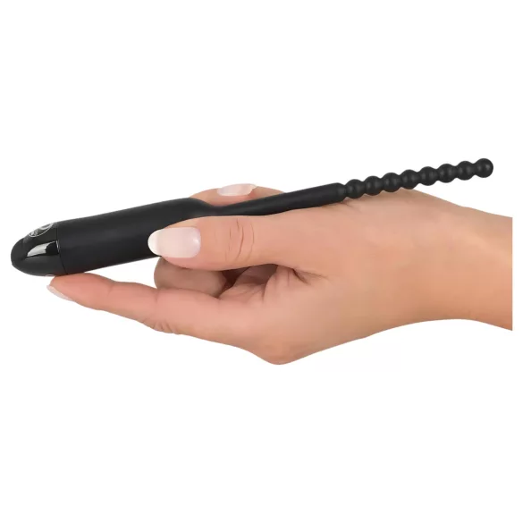 You2Toys - dilatador uretral vibrador con bolas - 0,8 cm - negro