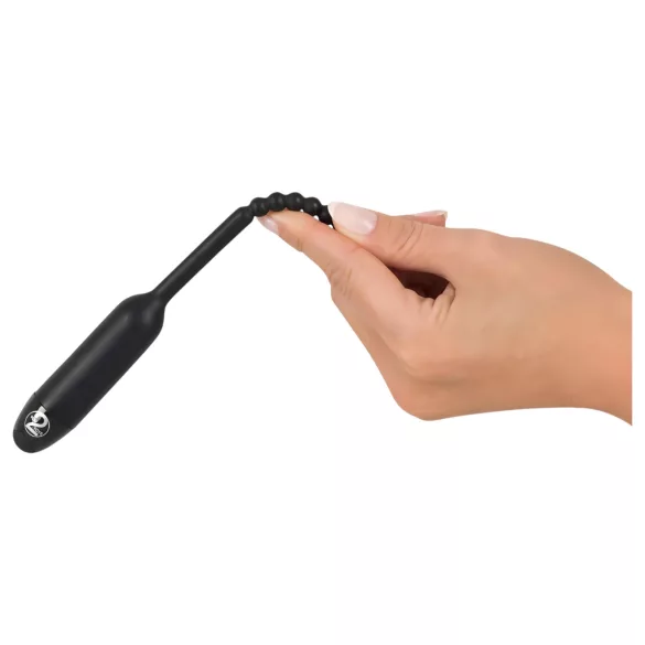 You2Toys - dilatador uretral vibrador con bolas - 0,8 cm - negro