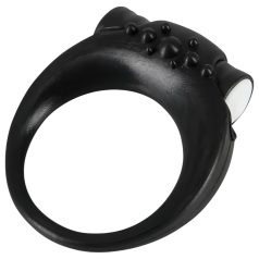 SMILE Stayer - anillo vibrador para pene - silicona negra