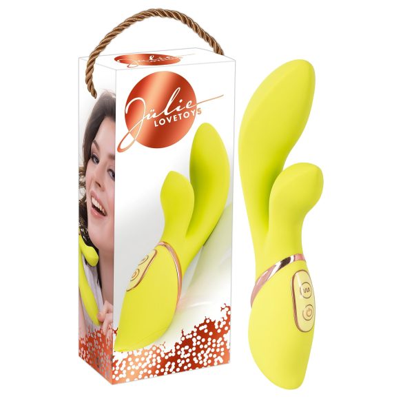 Jülie - Vibrador con estimulador (verde lima)