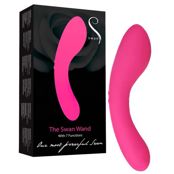Varita de Cisne - masajeador vibrador recargable (rosa)