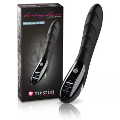   mystim Sizzling Simon - vibrador electroestimulador - silicona negra