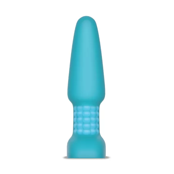 b-Vibe - vibrador anal rotatorio con perlas recargable - silicona turquesa