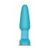 b-Vibe - Anal vibrador con perlas giratorias recargable (turquesa)