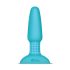 b-Vibe - Anal vibrador con perlas giratorias recargable (turquesa)