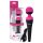 PalmPower Wand - vibrador recargable (rosa-negro)