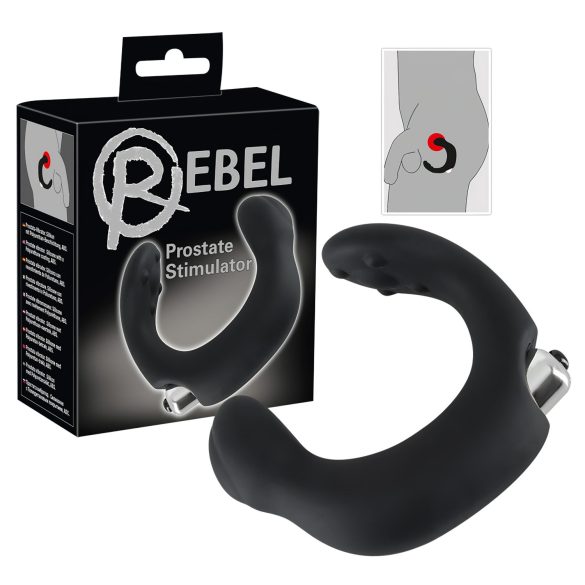 Rebel - Vibrador Curvo para Próstata (Negro)