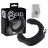 Rebel - vibrador prostático curvado - silicona negra