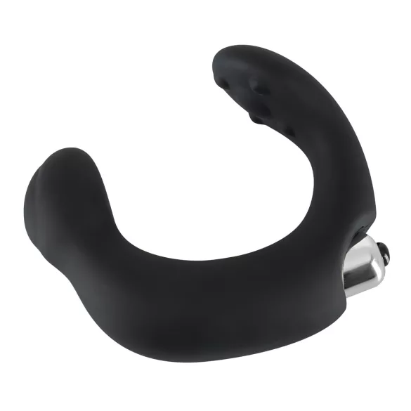 Rebel - vibrador prostático curvado - silicona negra