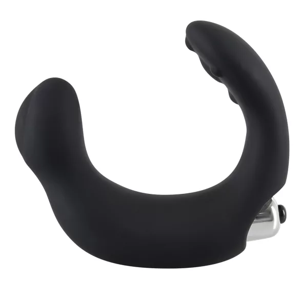 Rebel - vibrador prostático curvado - silicona negra